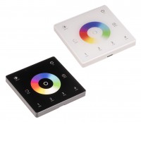 KADET - RF-DIM RGBW-CCT DOW RF bezdrátový nástěnný dálkový ovladač pro řízení RGBW-CCT LED pásků dosah až 30m, 4 nezávislé zóny, napájení baterie CR2032 3V, rozměry 84x84x910mm