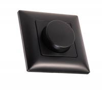 RF-DIM W stmívač TRIAC 200W KU68 RF bezdrátový přijímač + stmívač TRIAC zátěž max LED 200W, dosah až 30m, napájení 230V, IP20, rozměry 86x86x48,5mm, povrch černá, do KU68