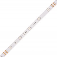 LED pásek RGB, 30LED/m, 7,2W/m, 24V LED pásek, těleso plast, 30LED/m, 7,2W/m, RGB, červená, zelená, modrá, vyzařovací úhel 120°, Ra80, dělení po 166,6mm, 24V, rozměry w=10mm, l=5000mm, cena za 1m.