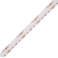 LED pásek COB, RGB, 810LED/m, 840LED/m, 15W/m, 24V LED COB pásek, těleso plast, 810LED/m nebo 840LED/m, RGB, 15W/m, červená, zelená, modrá, vyzařovací úhel 180°, Ra80, dělení po 50mm, 24V, IP20, rozměry w=10mm, l=5000mm, cena za 1m.