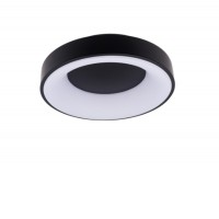 CASACU R 32W/48W/60W, CCT, TRIAC Stropní, přisazené svítidlo, těleso kov, povrch černá/bílá, difuzor plast opál, LED 32W/2570lm, 48W/3870lm, 60W/4800lm, přepín. CCT  teplota teplá 3000K-4000K-6000K, stmív TRIAC, Ra80, 230V, IP20, rozměry dle typu.