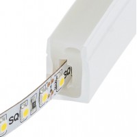 CISTIFO LED NEON 8x16mm Silikonový profil, ohebný, hranatý, pro instalaci LED pásků šířky max w=8mm, s příkonem pásku max w=9,6W/m, rozměry 8x16mm, cena za 1m