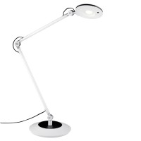 RODERIC Stolní lampa, flexibilní rameno, materiál kov, povrch bílá, antracit, LED 1x6W, teplá 3000K, 670lm, 230V, IP20, tř.1, rozměry l=550, h=600mm, vč. vypínače.