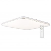 CARREY SQ RC 51W, 60W CCT Stropní svítidlo, základna kov, bílá, difuzor plast opál, LED 51W/60W, dálkovým ovladačem stmívatelné, CCT nast teplota teplá 3000K, - denní 6500K, Ra80, 230V, IP20, rozměry dle typu