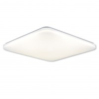 Ocean H Stropní svítidlo, základna kov, bílá, difuzor plast opál, LED 50W, 5000lm, neutrální 4000K, Ra80, 230V, IP20, rozměry 530x530x65mm