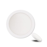 STACHYS 18W/24W Stropní podhledové svítidlo kruhové, těleso kov, povrch bílá/chrom, dif plast opál, LED 18W/1800lm, 24W/2400lm, neutrální 4000K, 230V, IP20, rozměry dle typu.