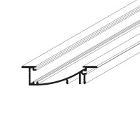 WAKE PROFIL 53x13,5mm Vestavný zápustný profil, materiál hliník, povrch surový/bílá/černá/elox šedostříbrný mat, max šířka LED pásků 8mm, boční úchyt LED pásků, rozměry 53x13,5mm, délka dle typu, svítí dolů, nebo nahoru