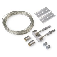 LZ l=1500mm, max 2kg Lankový závěs pro profil s LED pásky napájecí, materiál kov, povrch bílá/černá/stříbrná, rozměry délka lanka l=1500mm, max 2kg