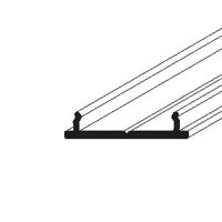 SOPHI PROFIL 18x3,8mm Přisazený profil pro LED pásky, materiál hliník, povrch surový/elox šedostříbrný mat, max šířka LED pásků 12mm, rozměry 18x3,8mm, délka dle typu, montáž pomocí šroubů nebo adhezních pásků