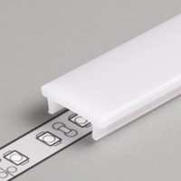 DIFUZOR NA KLIP HRANATÝ OPÁL Difuzor k profilu pro LED pásky nacvakávací, hranatý, materiál polykarbonát PC, povrch opál, rozměry 15,5x5,5x2000mm