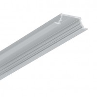 GLAUX PROFIL 22x7mm Vestavný, profil pro LED pásky, materiál hliník, povrch surový/bílý/elox šedostříbrný mat/černý, max šířka LED pásků 10mm, rozměry 22x7mm, délka dle typu