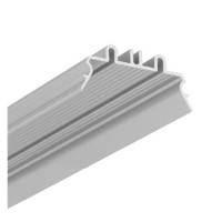 JANOS 42x18,5mm Profil pro LED pásky, doplňkový, nacvakávací do hlavního profilu, materiál hliník, elox šedostříbrný mat, rozměry 42x18,5mm, délka dle typu