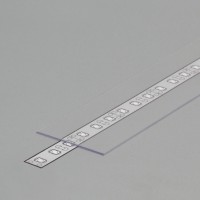 NUPHAR difuzor pro LED pásek nasouvací Nasouvací difuzor k profilu pro LED pásky, materiál polykarbonát PC/PP, povrch transparentní/matný/opál, rozměry 31x0,8x2000mm