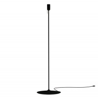 CHAMPAGNE FLOOR Základna stojací lampy, těleso hliník, povrch bílá, černá, pro žárovku 1X15W, E27, rozměry d=380mm h=1400mm, vč. přívodního kabelu s textilním úpletem  l=1500mm, stínítko SAMOSTATNĚ