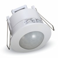 VT-8051 senzor POHYBU PIR LED Senzor pohybu PIR, úhel záběru 360°, dosah 6m, čas sepnutí 10s-15min, 3-2000lux, těleso plast, povrch bílá, 230V, IP20, tř.1, rozměry d=76mm, h=75,6mm