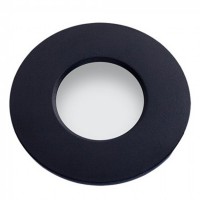  Výměnný dekorativní rámeček pro vestavné svítidlo, materiál kov, povrch černá, nikl kartáčovaný, chrom lesk, rozměry d=57mm