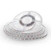 VT-5050 LED pásek, těleso plast, povrch bílá, 60LED/m,11W/m, teplá 2200K, 3000K, nebo neutrální 4000K, 900lm/m, vyzařovací úhel 120°, Ra80, 12V, dělení po 50mm, rozměry w=10mm, l=5000mm, cena za 1m