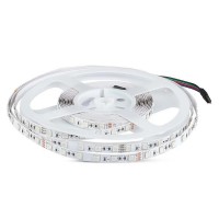 VT-5050-60-24V LED pásek RGB - červená, zelená, modrá, 60LED/m, 10W/m, 24V, dělení po 50mm, rozměry w=10mm, l=5000mm, cena za 1m