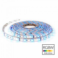 LED pásek RGBW, 60LED/m, 11W/m, 12V LED pásek, těleso plast, povrch bílá, 60LED/m, RGBW 11W/m, červená, zelená, modrá, + teplá 3000K, nebo neutrální 4000K, nebo denní 6000K, 900lm/m, vyzařovací úhel 120°, Ra80, 12V, rozměry w=10mm, l=5000mm, cena za 1m