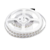 VT-3014 204 LED pásek, těleso plast, povrch bílá, 204LED/m, 18W/m, teplá 3000K, 1700lm/m, vyzařovací úhel 120°, Ra80, 12V, dělení po 14,7mm, rozměry w=10mm, l=5000mm, cena za 1m