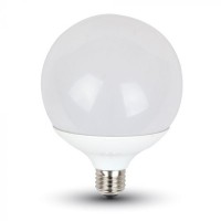 VT-1884D LED žárovka, těleso kov bílá, difuzor plast opál, LED 13W, E27, G120, 1055lm, teplá 3000K, nebo neutrální 4000K, Ra80, stmívatelná TRIAC, 230V, rozměry d=120mm, h=164mm