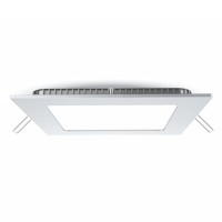 VT-X07 LED vestavné čtvercové Stropní, vestavné, čtvercové svítidlo, těleso hliník, povrch bílá, difuzor plast opál, LED 6W/12W/18W/24W, teplá 3000K, nebo neutrální 4000K, nebo denní 6400K, 230V, IP20, tř.1, rozměry dle typu, h=12mm