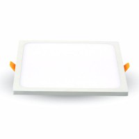 VT-WW LED 8W/15W/22W čtvercové Stropní, vestavné, čtvercové svítidlo, těleso hliník, povrch bílá, difuzor plast opál, LED 8W/15W/22W, teplá 3000K, nebo neutrální 4000K, nebo denní 6400K, 230V, IP20, tř.1, rozměry dle typu, h=8mm