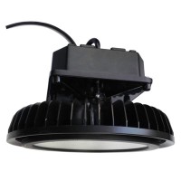VT-9500 IP65 LED STMÍV 1-10V Průmyslové závěsné svítidlo, těleso hliník, povrch černá, krycí sklo čiré, LED 500W, neutrální 4000K, 65000lm, vyzař. úhel 120°, Ra80, stmív 1-10V, 230V, PF>0.9, IP65, tř.1, rozměry d=360mm, h=310mm