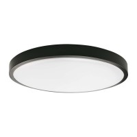 LED dome Stropní svítidlo, těleso plast, rámeček bílá, nebo černá, dofizor plast opál, LED 18W, 24W, 30W, Ra80, 230V, do koupelny IP44