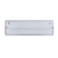 VT-52X LED 3W 4W nouzové IP65 Nouzové svítidlo SE,  těleso plast, bílá, kryt plast transparent, LED 3W/160lm, 4W/190lm, denní 6000K, 230V+baterie výdrž >3h, nabíjení 12h/24h, dohlednost 22m, IP65, rozměry dle typu