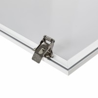 K01 Montážní klip 4ks Sada montážních klipů pro spodní montáž LED panelů, pro panel 600x600mm a 300x1200mm, do sádrokartonu SDK, materiál kov