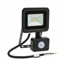 FRATER 120°, 10W/20W/30W/50W, IP44 LED reflektor se senzorem pohybu PIR, dosah 2-10m, čas 10s-7min, nastav. směr svícení, těleso hliník, povrch černá/bílá, LED 10W/20W/30W/50W, teplá 3000K/neutrální 4000K/denní 6000K, Ra80, 230V, IP44,  tř.1. rozměry dle typu.