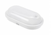 FULO O 20W, IP54, PIR, IK10 Stropní, nebo nástěnné venkovní svítidlo, PIR senzor pohybu, záběr 120°, dosah 5m, čas svícení 2min, materiál plast bílá, difuzor plast opál, LED 20W, 2300lm, neutrální 4000K, 230V, IP54, IK10, tř.2, rozměry 270x145x75mm.