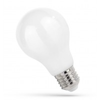 LED žárovka E27 11W Světelný zdroj, žárovka hrušková, těleso kov, difuzor sklo opál, LED 11W, E27, A60, teplá 3000K/neutrální 4000K, 230V, rozměry d=67mm, l=122mm.
