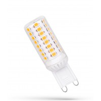 LED žárovka G9 4,5W/550lm LED žárovka, těleso plast bílá, krycí plast transparentní, LED 4,5W, 550lm, denní 6000K, Ra80, G9, 230V, rozměry 18x57,5mm.
