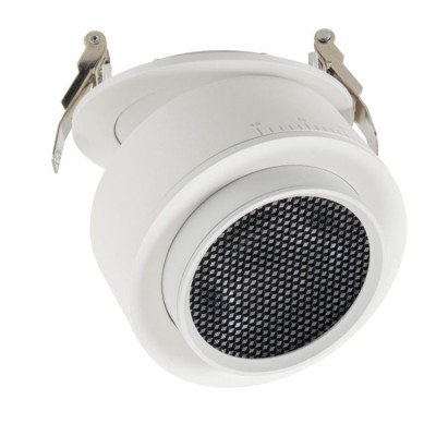 LIBERI BI R 15W Podhledové bodové svítidlo, výklopné +-90°,  těleso kov, povrch bílá, LED 15W, 1627lm, neutrální 4000K, ZOOM nastavitelný vyzař. úhel 15°-45°, Ra90, 230V, IP40, tř.2, rozměry d=80mm, h=40mm.