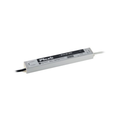 Zdroj pro LED 24V 60W, IP67 Napájecí zdroj LED, napěťový, venkovní, materiál hliník šedostříbrná, vstup 230V, výstup: 24V, 1,25A, 30W, IP67, tř.2, rozměry 21x29x221mm
