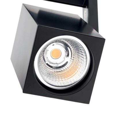 LISTAN LED 13W Světlomet, bodový reflektor, nastavitelný směr svícení,, těleso hliník, povrch bílá/šedostříbrná/černá, krycí sklo čiré, LED 13W, 350mA, teplá 3000K/neutrální 4000K, 230V, IP20, tř.1, 75x60x161,2mm, vč trafa, do 1F lišty