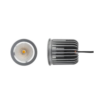 XCOMBO VÝPRODEJ LED modul bodový, materiál hliník, povrch elox, sklo čiré, LED 7W, teplá 3000K, vyzař. úhel 36°, 230V/560mA, IP20, tř.2, d=50mm, h=53mm, vč trafa na kabelu