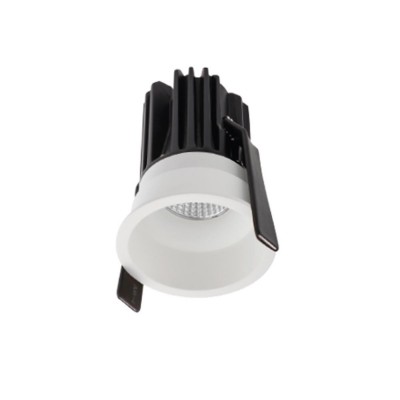 BELORS 350MA Stropní, podhledové, bodové komínkové svítidlo, materiál hliník, povrch bílá, krycí sklo čiré, LED 7W, neutrální 4000K, 350mA, vyzař. úhel 36°, IP20, Ra80, tř.3, d=60mm, h=85mm, trafo samostatně
