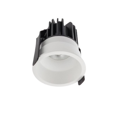 BELORS 500MA Stropní, podhledové, bodové komínkové svítidlo, materiál hliník, povrch bílá, krycí sklo čiré, LED 11W, teplá 3000K, 500mA, vyzař. úhel 50°, IP20, Ra90, tř.3, d=82mm, h=75mm, trafo samostatně