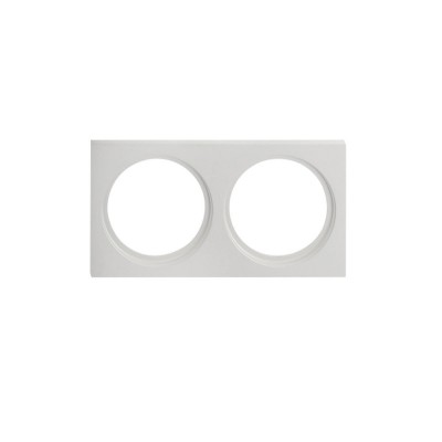 XCLUB Dekorativní rámeček dvojnásobný, pro stropní, vestavné, komínkové, bodové svítidlo, materiál hliník, povrch bílá, rozměry 100x192x4mm