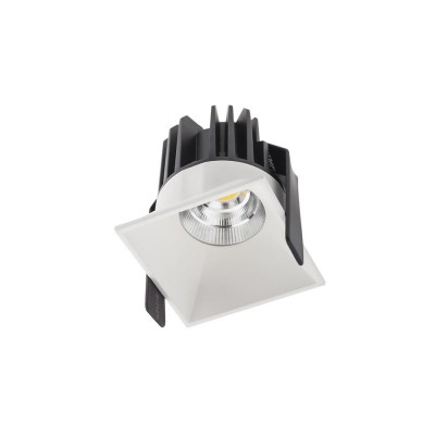 VIANUS 500MA Stropní, podhledové, bodové, komínkové svítidlo, materiál hliník, povrch bílá, krycí sklo čiré, LED 9W, neutrální 4000K, 500mA, vyzař. úhel 36°, IP20, Ra80, tř.3, 56x56x68mm, trafo samostatně