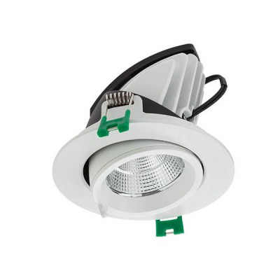 XDOWN Vestavné, bodové svítidlo, velký úhel vyklopení 45°, materiál hliník bílá, krycí plast transp, LED 15W/33W/42W, teplá 3000K, nebo neutrální 4000K, UGR<16, Ra90, vyzař. úhel 38°, 230V, IP20, tř.2, rozměry dle typu, vč trafa