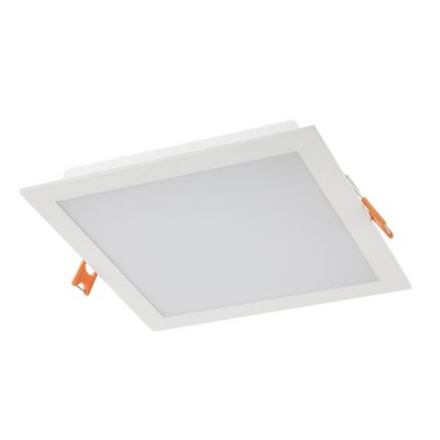 PORAD čtverec Stropní, podhledové, čtvercové svítidlo, těleso hliník, povrch bílá, difuzor plast opál, LED 18W, teplá 3000K, 1354lm, vyzař. úhel 120°, 230V, IP20, Ra80, tř.2, rozměry 175x175x25mm