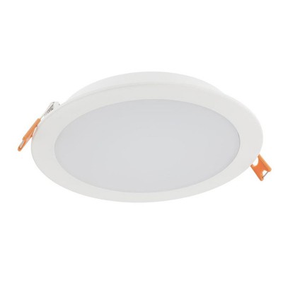 PORAD KRUH Stropní, podhledové, kruhové svítidlo, těleso hliník, povrch bílá, difuzor plast opál, LED 18W, neutrální 4000K, 1498lm, vyzař. úhel 120°, 230V, IP20, Ra80, tř.2, rozměry d=175mm, h=25mm