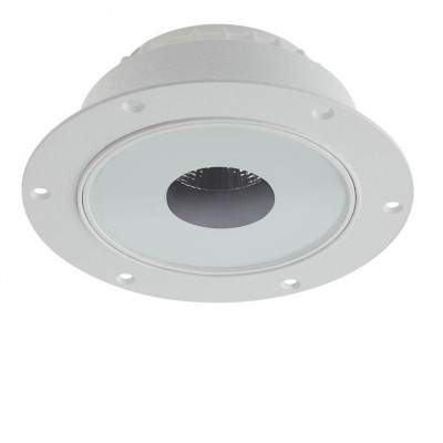 XGLOW RECESSED TRIMLESS Vestavné bodové svítidlo bezrámečkové, materiál hliník, povrch bílá mat, sklo mezikruží bílá, LED 13W, 1190lm, teplá 3000K, 230V, IP20, Ra90, tř.2, rozměry d=105mm, h=45mm.