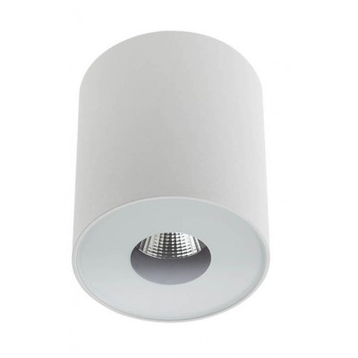 XGLOW SURFACE Stropní přisazené bodové svítidlo, materiál hliník, povrch bílá mat, kryt sklo, LED 13W, 1190lm,  neutrální 4000K, 230V, IP54, Ra90, tř.2, rozměry d=73mm, h=85mm.