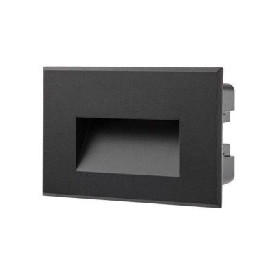 MINERLA WL 3W IP65 Vestavené venkovní svítidlo do stěny, těleso hliník, povrch bílá/černá, LED 3W, teplá 3000K/190lm nebo neutrální 4000K/210lm, Ra80, 230V, IP65, tř.1, rozměry 120x80x50mm, svítí dolů
