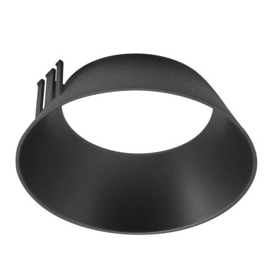 XGALAXY Dekorativní, výměnný reflektor pro vestavné, stropní, bodové svítidlo, materiál polykarbonát, povrch černá, vyzař. úhel 36°, rozměry d=122mm